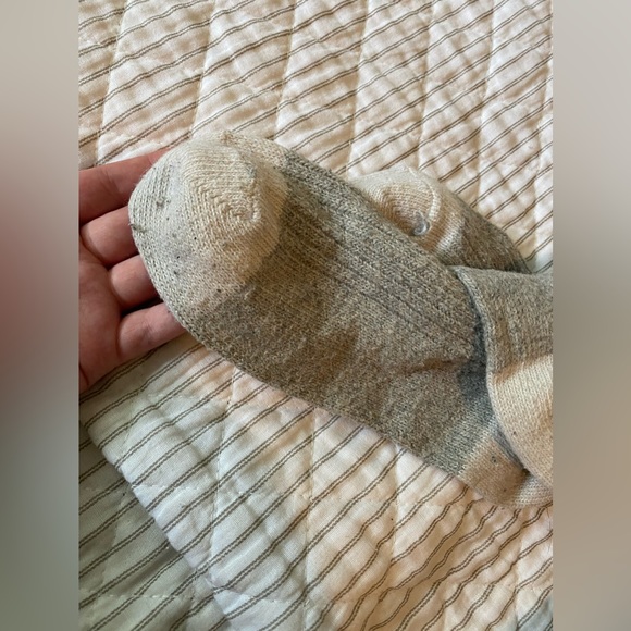 2 pairs warm thermal socks grey pink white - Picture 4 of 7